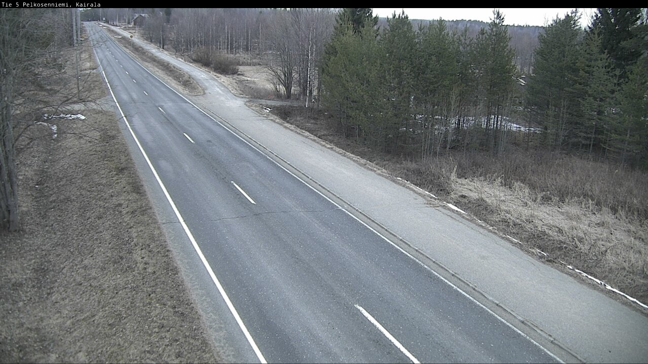 Weather Camera Image Road 5 Pelkosenniemi, Kairala, Pelkosenniemi, Lappi