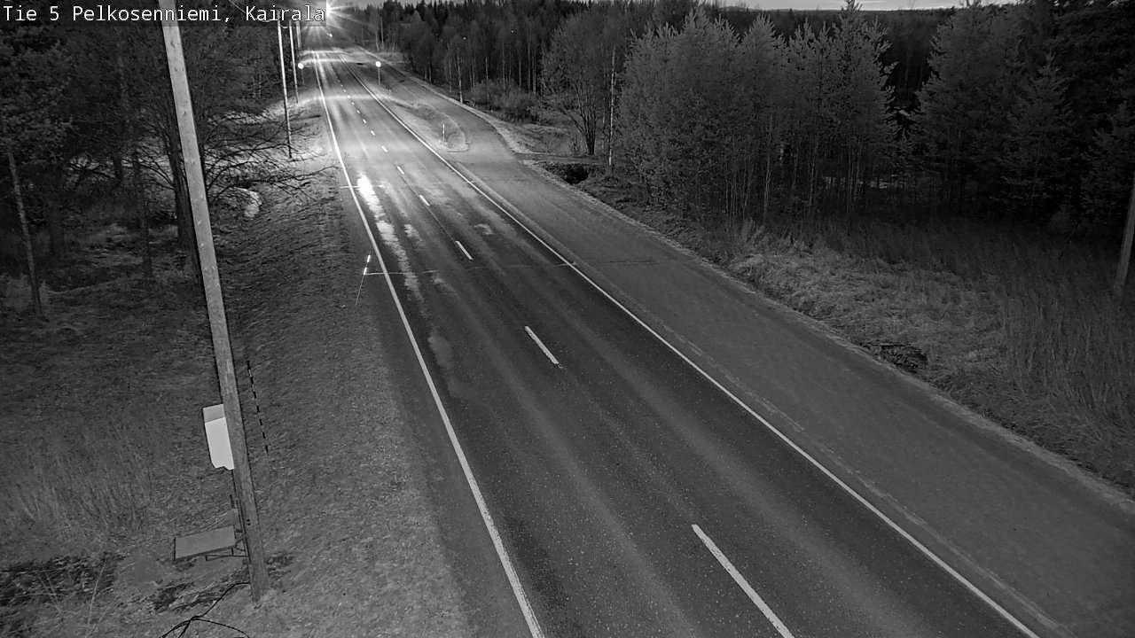 Weather Camera Image Road 5 Pelkosenniemi, Kairala, Pelkosenniemi, Lappi