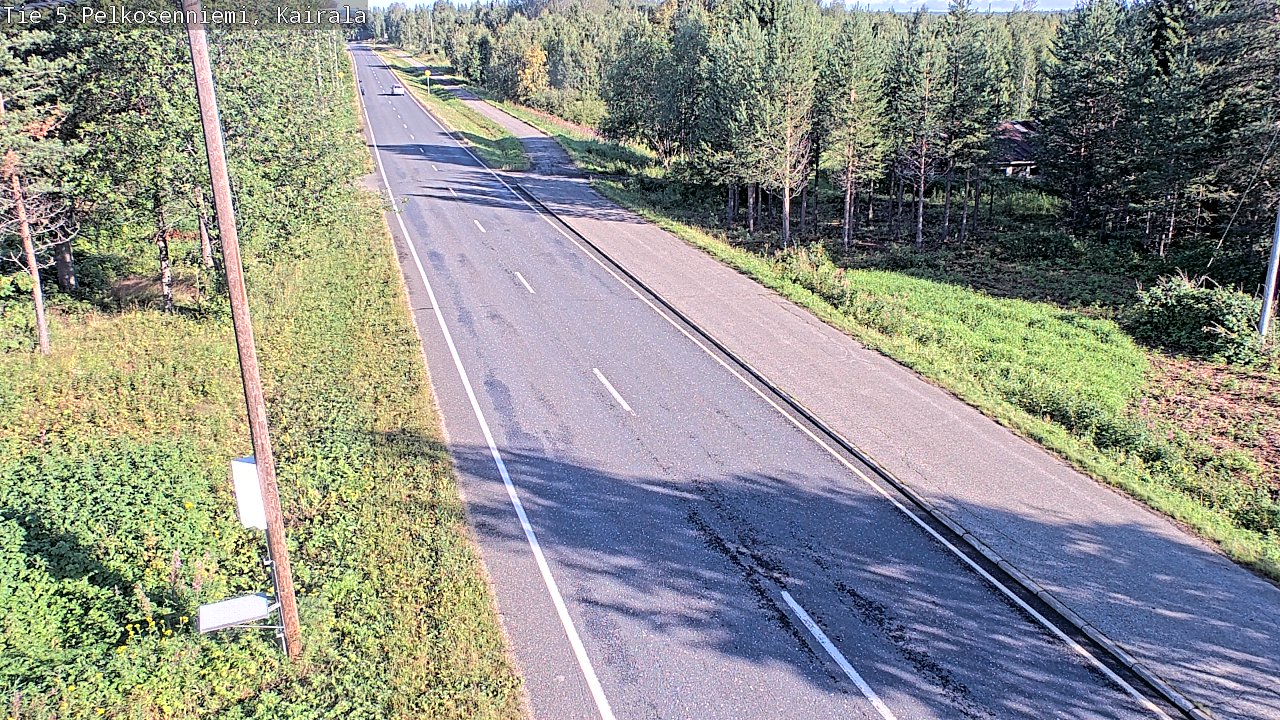 Weather Camera Image Road 5 Pelkosenniemi, Kairala, Pelkosenniemi, Lappi