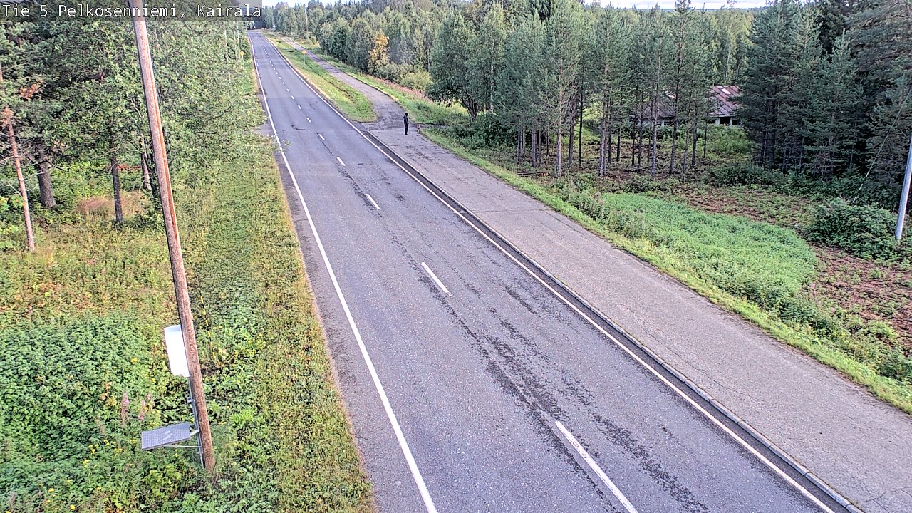 Weather Camera Image Road 5 Pelkosenniemi, Kairala, Pelkosenniemi, Lappi