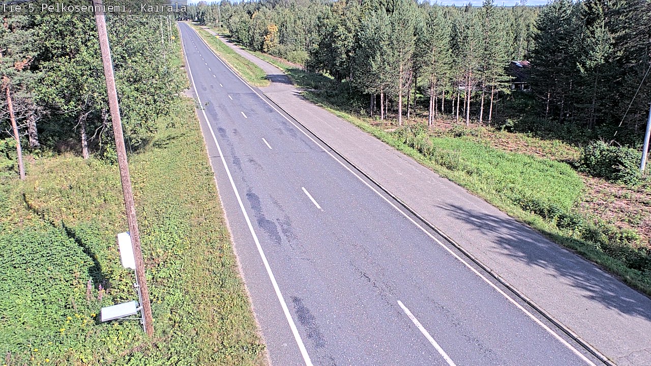 Weather Camera Image Road 5 Pelkosenniemi, Kairala, Pelkosenniemi, Lappi