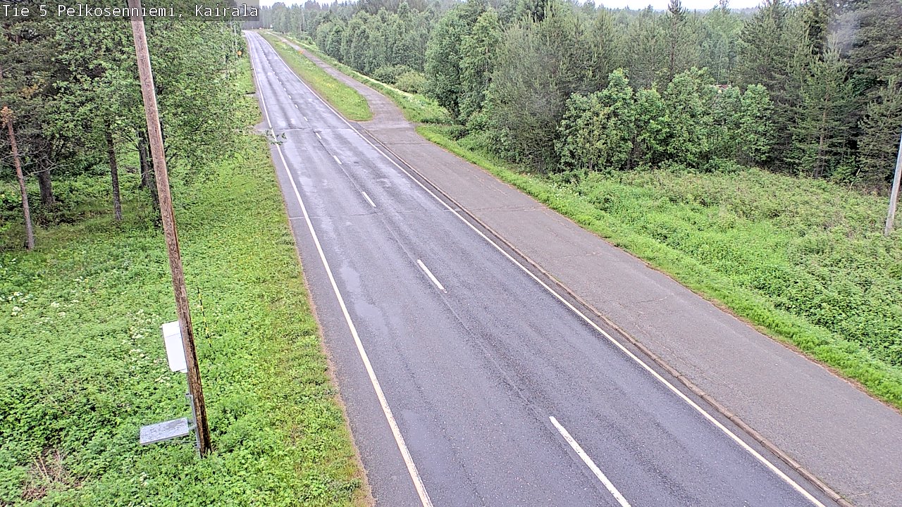 Weather Camera Image Väg 5 Pelkosenniemi, Kairala, Pelkosenniemi, Lappi