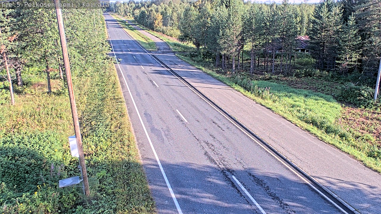 Weather Camera Image Road 5 Pelkosenniemi, Kairala, Pelkosenniemi, Lappi