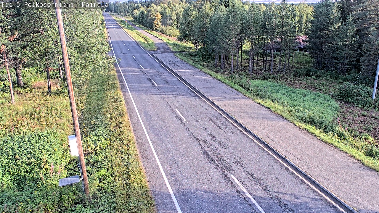 Weather Camera Image Road 5 Pelkosenniemi, Kairala, Pelkosenniemi, Lappi