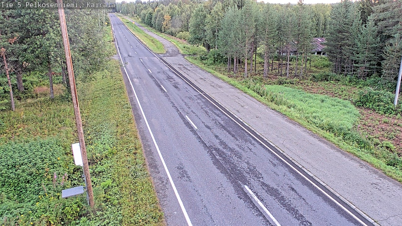 Weather Camera Image Road 5 Pelkosenniemi, Kairala, Pelkosenniemi, Lappi