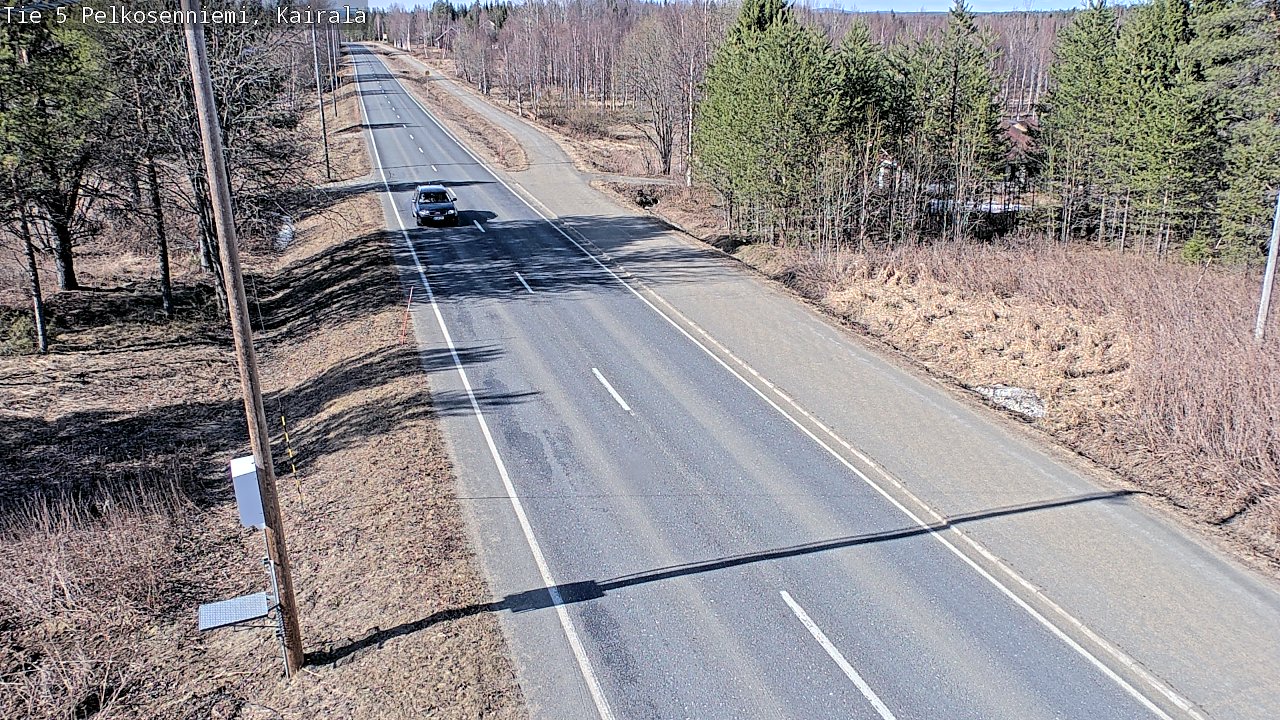 Weather Camera Image Väg 5 Pelkosenniemi, Kairala, Pelkosenniemi, Lappi