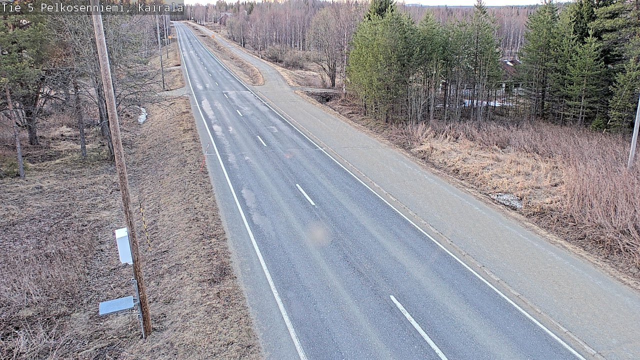 Weather Camera Image Väg 5 Pelkosenniemi, Kairala, Pelkosenniemi, Lappi