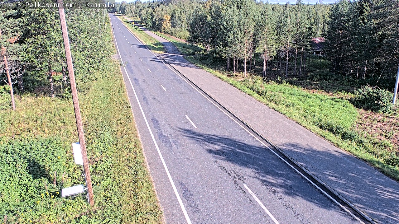 Weather Camera Image Road 5 Pelkosenniemi, Kairala, Pelkosenniemi, Lappi