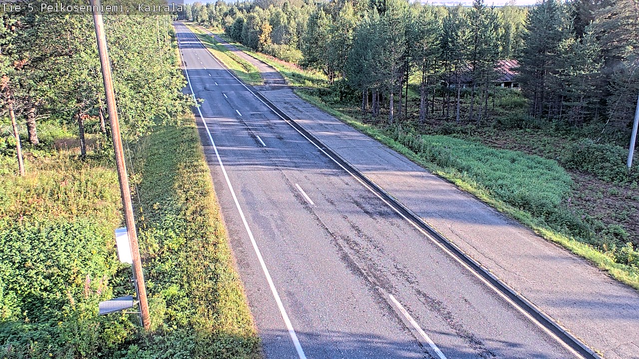 Weather Camera Image Road 5 Pelkosenniemi, Kairala, Pelkosenniemi, Lappi