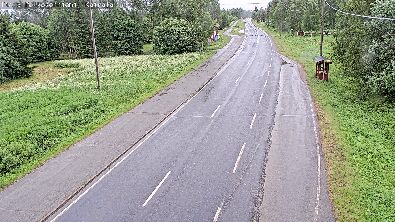 Weather Camera Image Väg 5 Pelkosenniemi, Kairala, Pelkosenniemi, Lappi