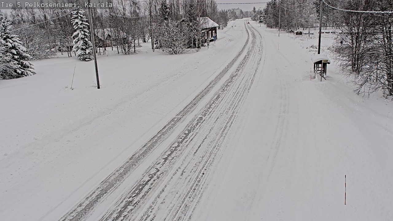 Weather Camera Image Road 5 Pelkosenniemi, Kairala, Pelkosenniemi, Lappi