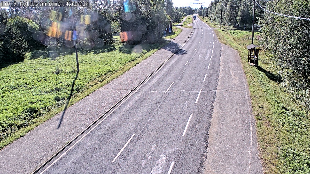 Weather Camera Image Road 5 Pelkosenniemi, Kairala, Pelkosenniemi, Lappi