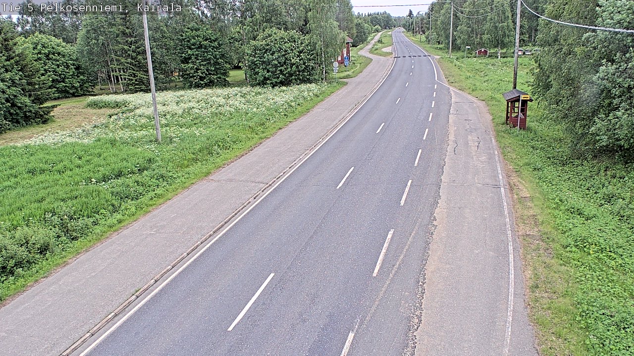 Weather Camera Image Road 5 Pelkosenniemi, Kairala, Pelkosenniemi, Lappi
