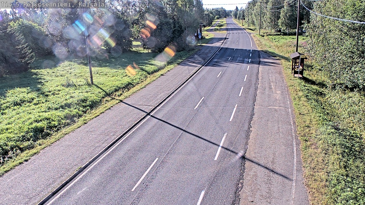 Weather Camera Image Road 5 Pelkosenniemi, Kairala, Pelkosenniemi, Lappi