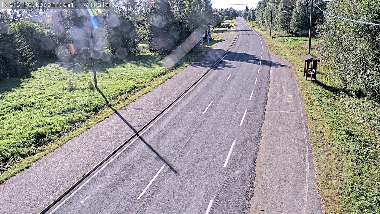 Weather Camera Image Road 5 Pelkosenniemi, Kairala, Pelkosenniemi, Lappi