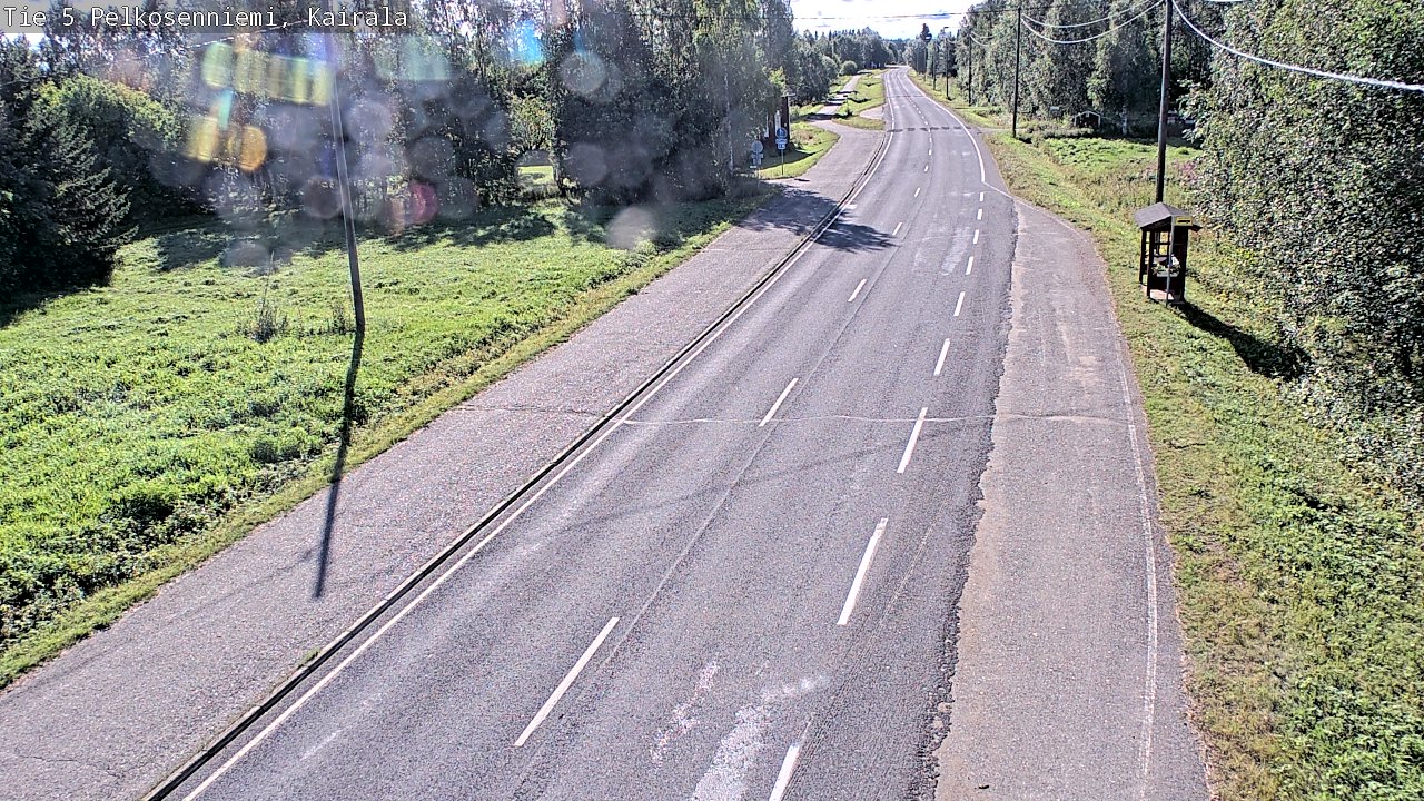 Weather Camera Image Road 5 Pelkosenniemi, Kairala, Pelkosenniemi, Lappi