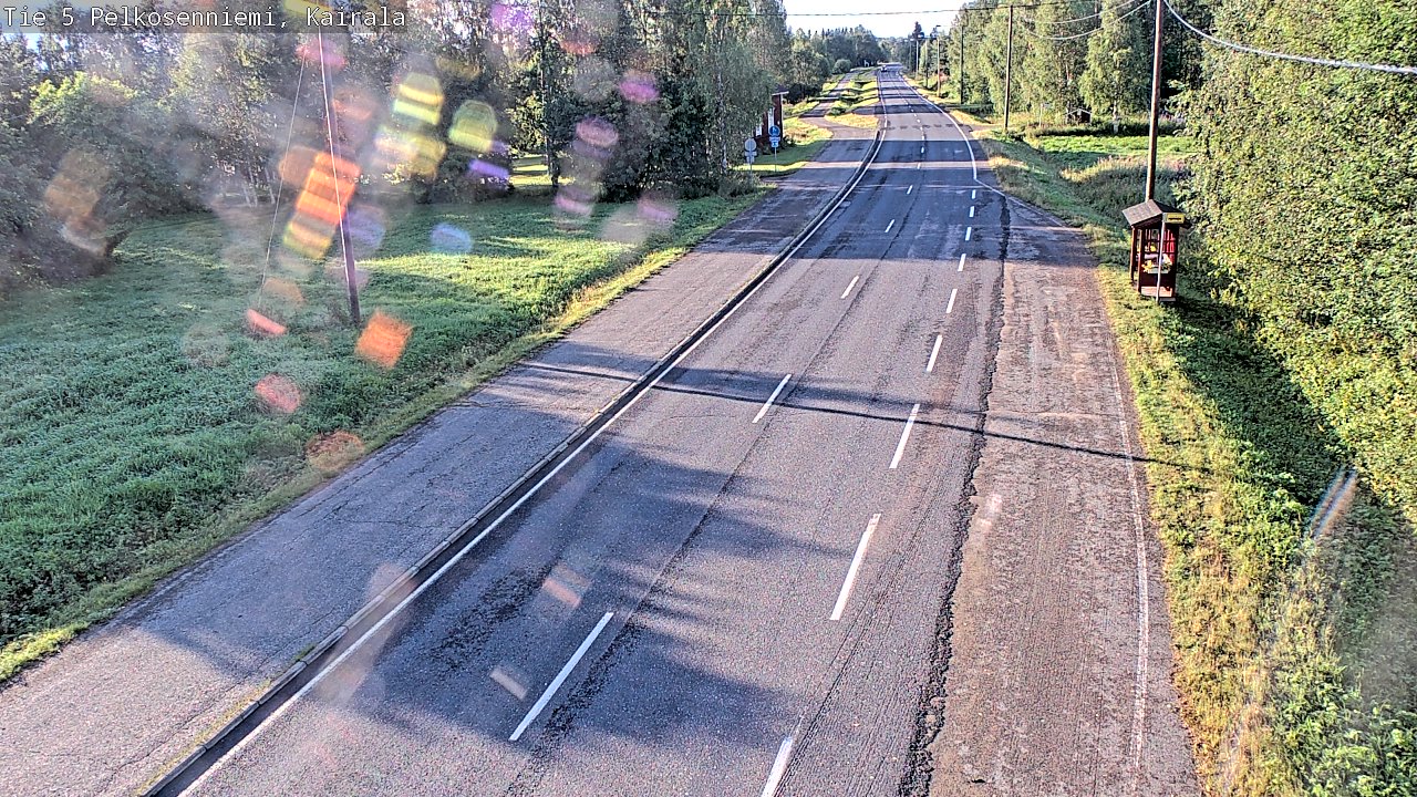 Weather Camera Image Road 5 Pelkosenniemi, Kairala, Pelkosenniemi, Lappi