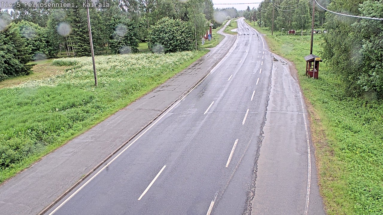 Weather Camera Image Väg 5 Pelkosenniemi, Kairala, Pelkosenniemi, Lappi
