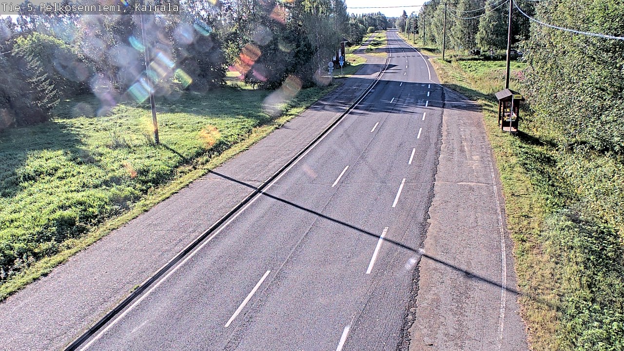 Weather Camera Image Road 5 Pelkosenniemi, Kairala, Pelkosenniemi, Lappi