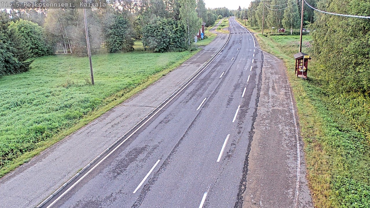 Weather Camera Image Road 5 Pelkosenniemi, Kairala, Pelkosenniemi, Lappi