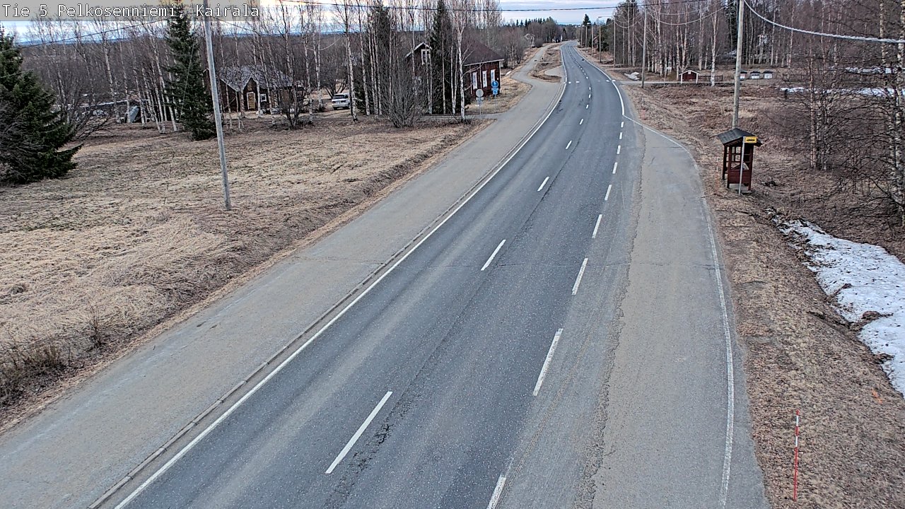 Weather Camera Image Väg 5 Pelkosenniemi, Kairala, Pelkosenniemi, Lappi
