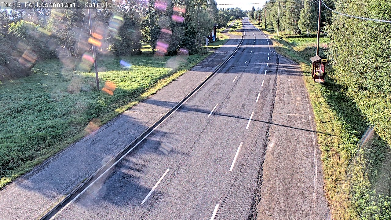 Weather Camera Image Road 5 Pelkosenniemi, Kairala, Pelkosenniemi, Lappi