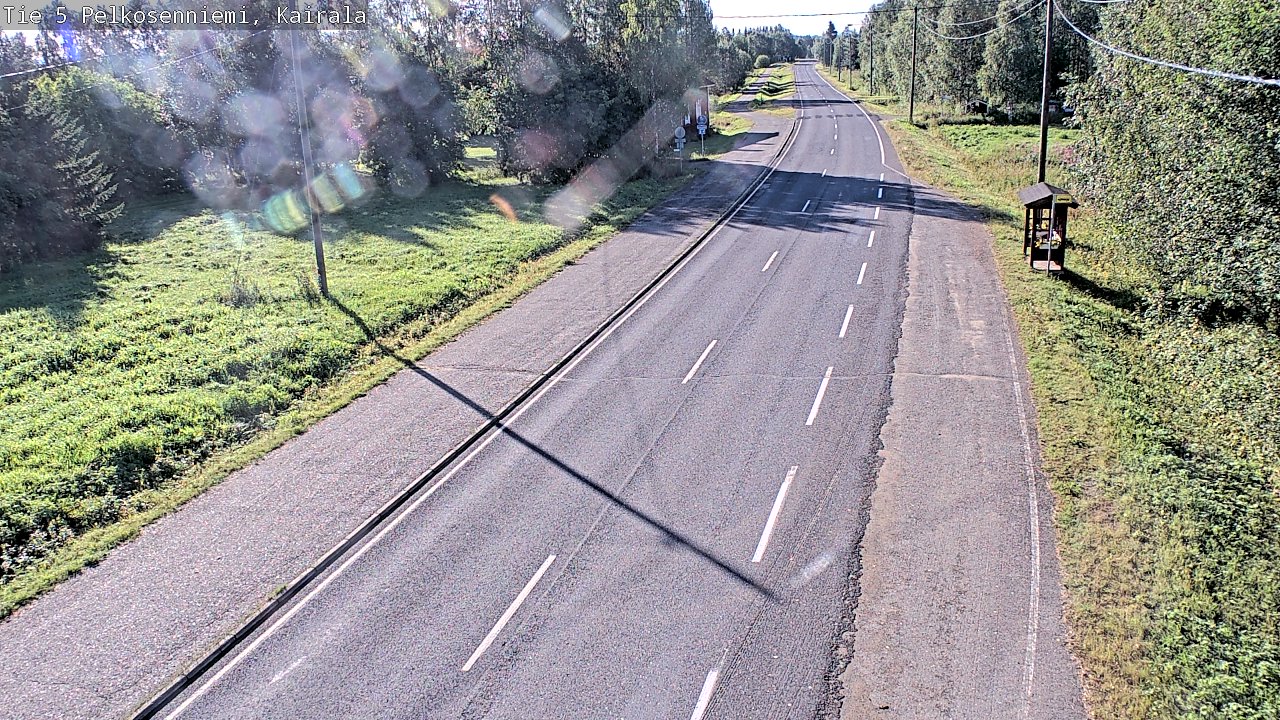 Weather Camera Image Road 5 Pelkosenniemi, Kairala, Pelkosenniemi, Lappi