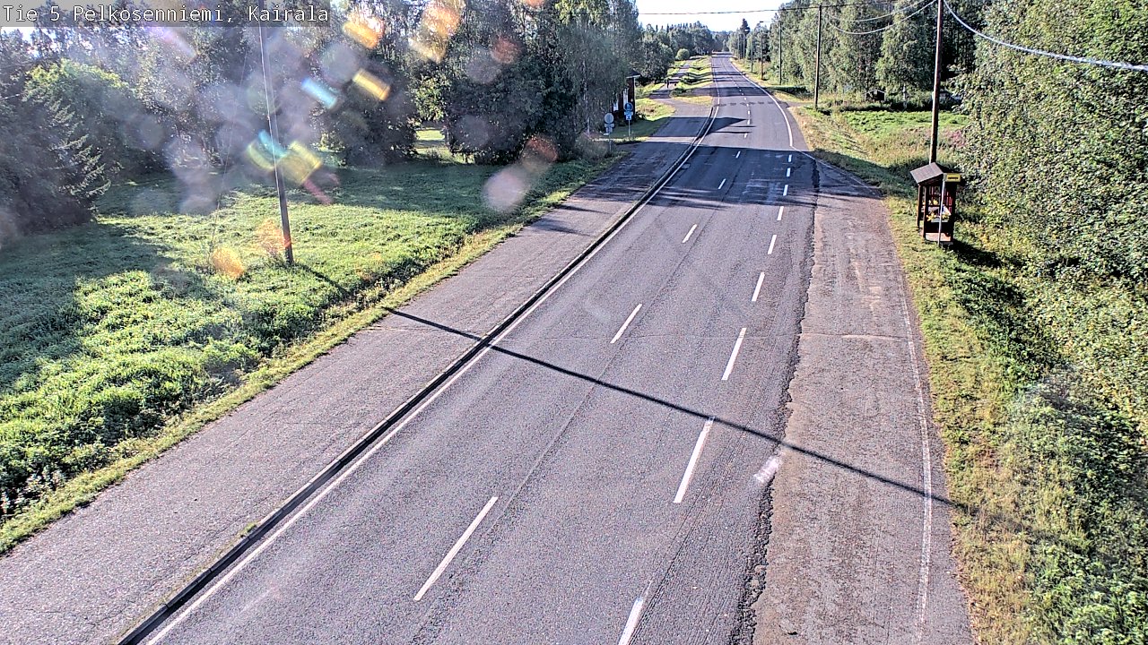 Weather Camera Image Road 5 Pelkosenniemi, Kairala, Pelkosenniemi, Lappi