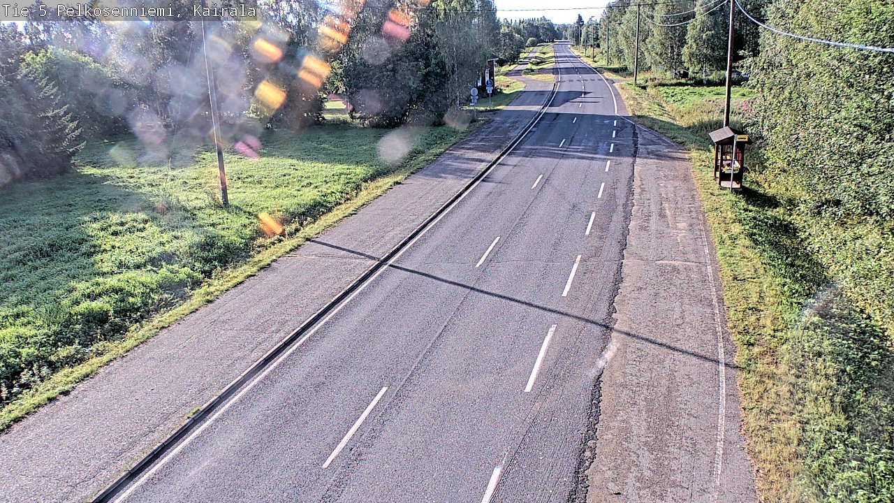 Weather Camera Image Road 5 Pelkosenniemi, Kairala, Pelkosenniemi, Lappi
