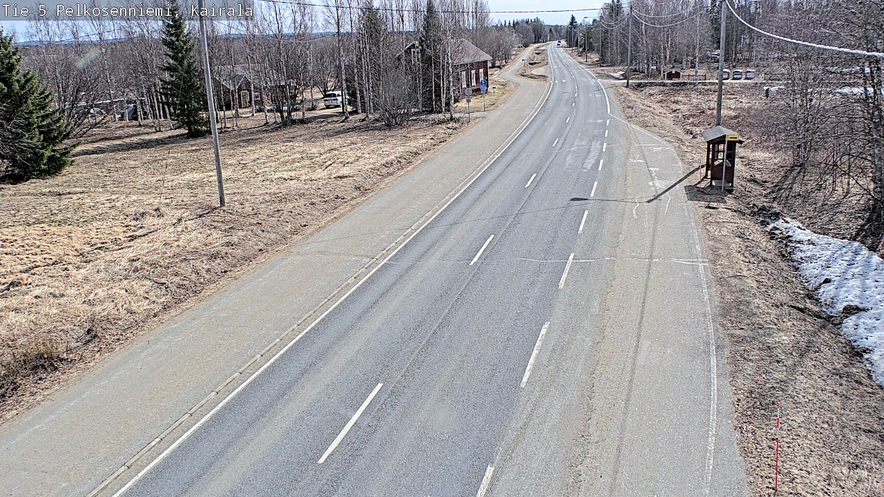 Weather Camera Image Väg 5 Pelkosenniemi, Kairala, Pelkosenniemi, Lappi