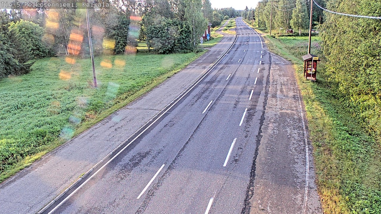 Weather Camera Image Road 5 Pelkosenniemi, Kairala, Pelkosenniemi, Lappi