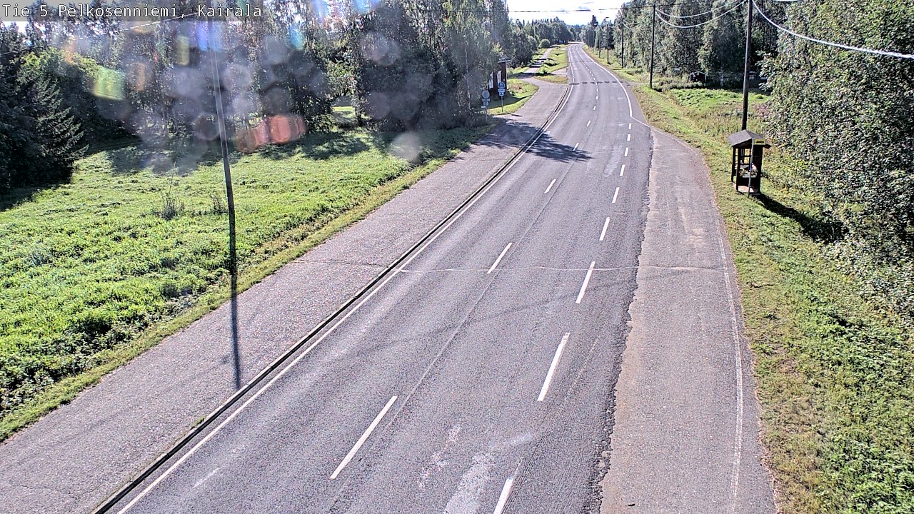 Weather Camera Image Road 5 Pelkosenniemi, Kairala, Pelkosenniemi, Lappi