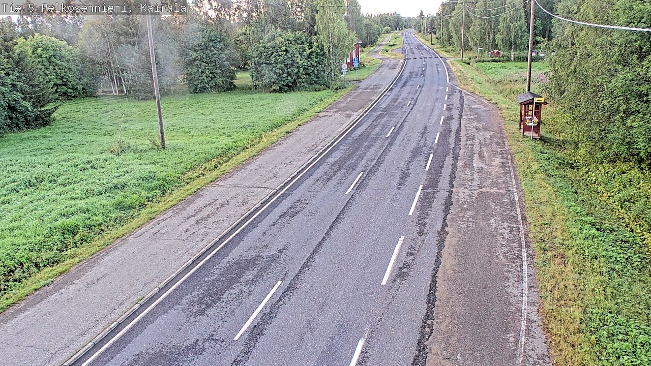 Weather Camera Image Road 5 Pelkosenniemi, Kairala, Pelkosenniemi, Lappi