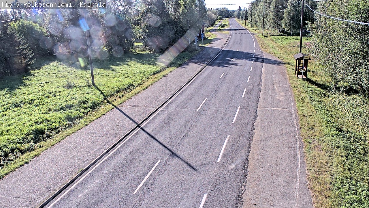 Weather Camera Image Road 5 Pelkosenniemi, Kairala, Pelkosenniemi, Lappi
