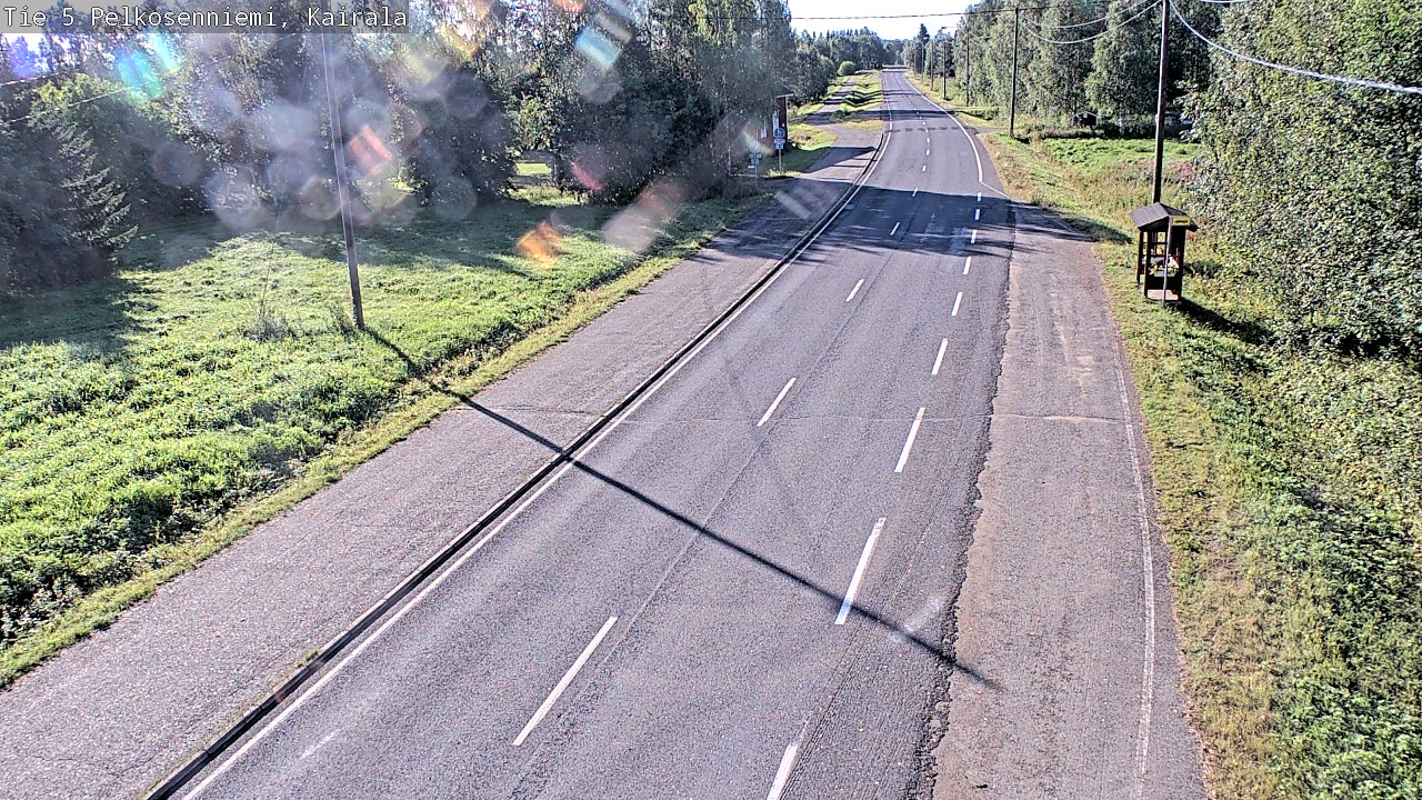 Weather Camera Image Road 5 Pelkosenniemi, Kairala, Pelkosenniemi, Lappi