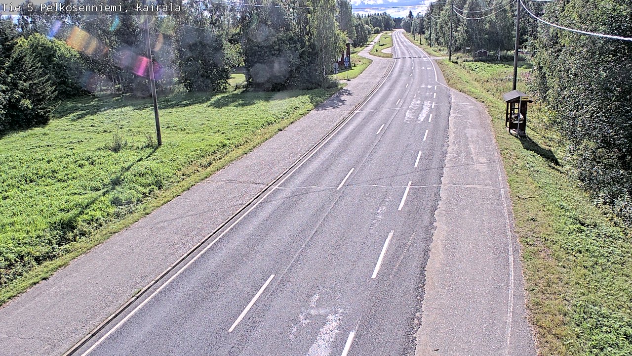 Weather Camera Image Road 5 Pelkosenniemi, Kairala, Pelkosenniemi, Lappi