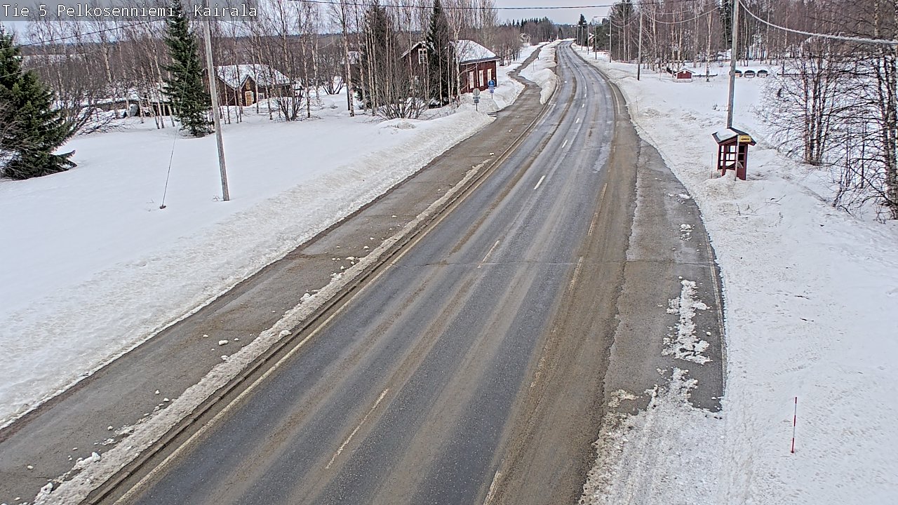 Weather Camera Image Road 5 Pelkosenniemi, Kairala, Pelkosenniemi, Lappi