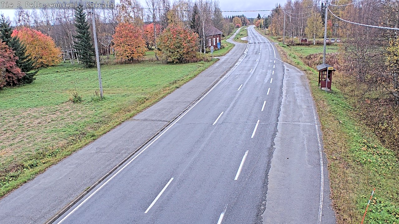 Weather Camera Image Road 5 Pelkosenniemi, Kairala, Pelkosenniemi, Lappi