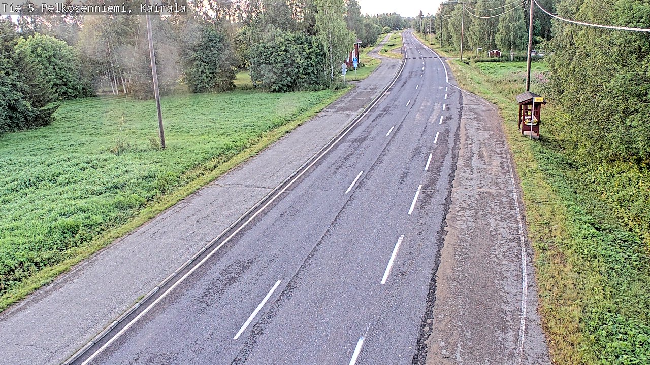 Weather Camera Image Road 5 Pelkosenniemi, Kairala, Pelkosenniemi, Lappi