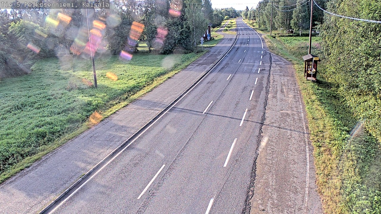 Weather Camera Image Road 5 Pelkosenniemi, Kairala, Pelkosenniemi, Lappi