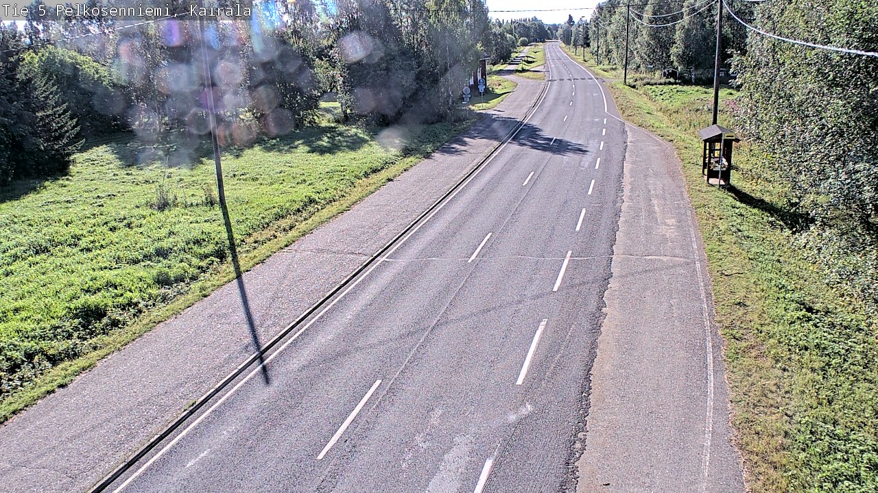 Weather Camera Image Road 5 Pelkosenniemi, Kairala, Pelkosenniemi, Lappi