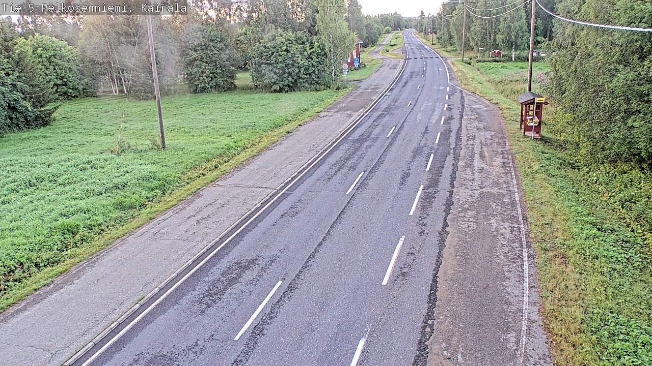 Weather Camera Image Road 5 Pelkosenniemi, Kairala, Pelkosenniemi, Lappi
