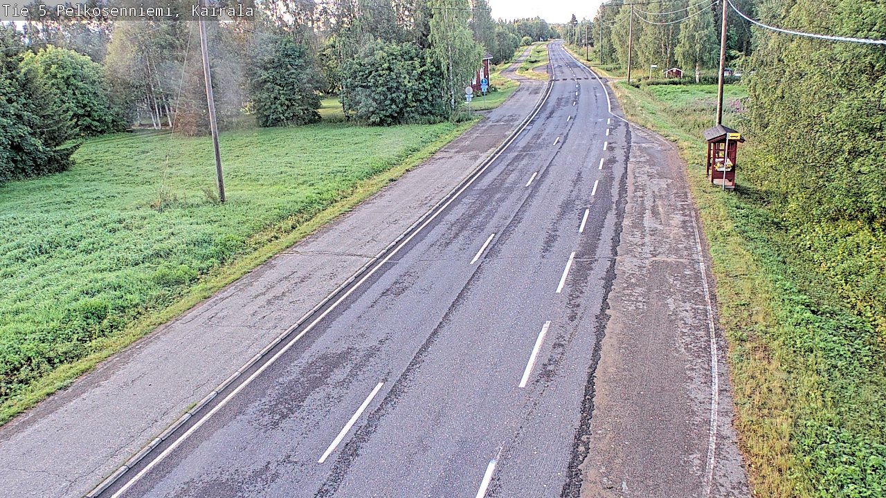 Weather Camera Image Road 5 Pelkosenniemi, Kairala, Pelkosenniemi, Lappi