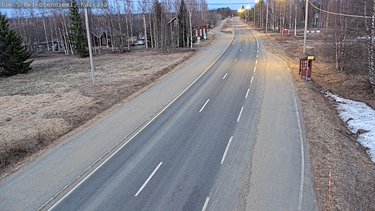 Weather Camera Image Road 5 Pelkosenniemi, Kairala, Pelkosenniemi, Lappi