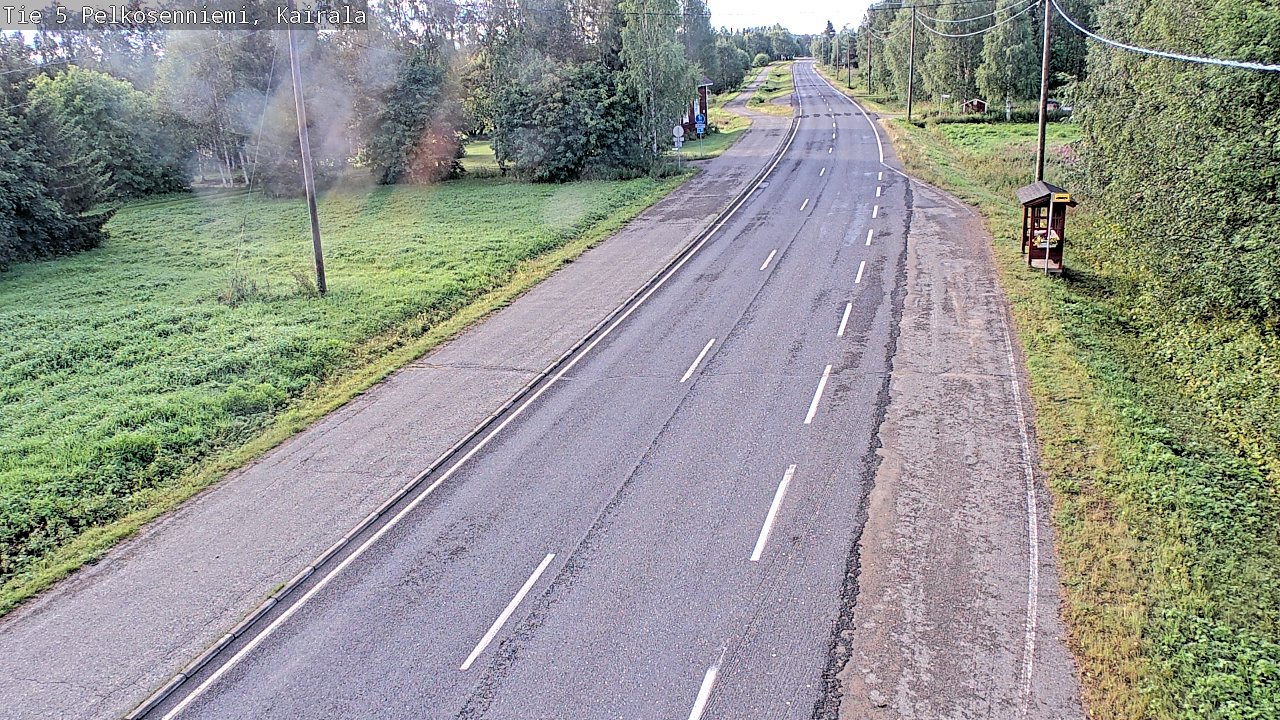 Weather Camera Image Road 5 Pelkosenniemi, Kairala, Pelkosenniemi, Lappi