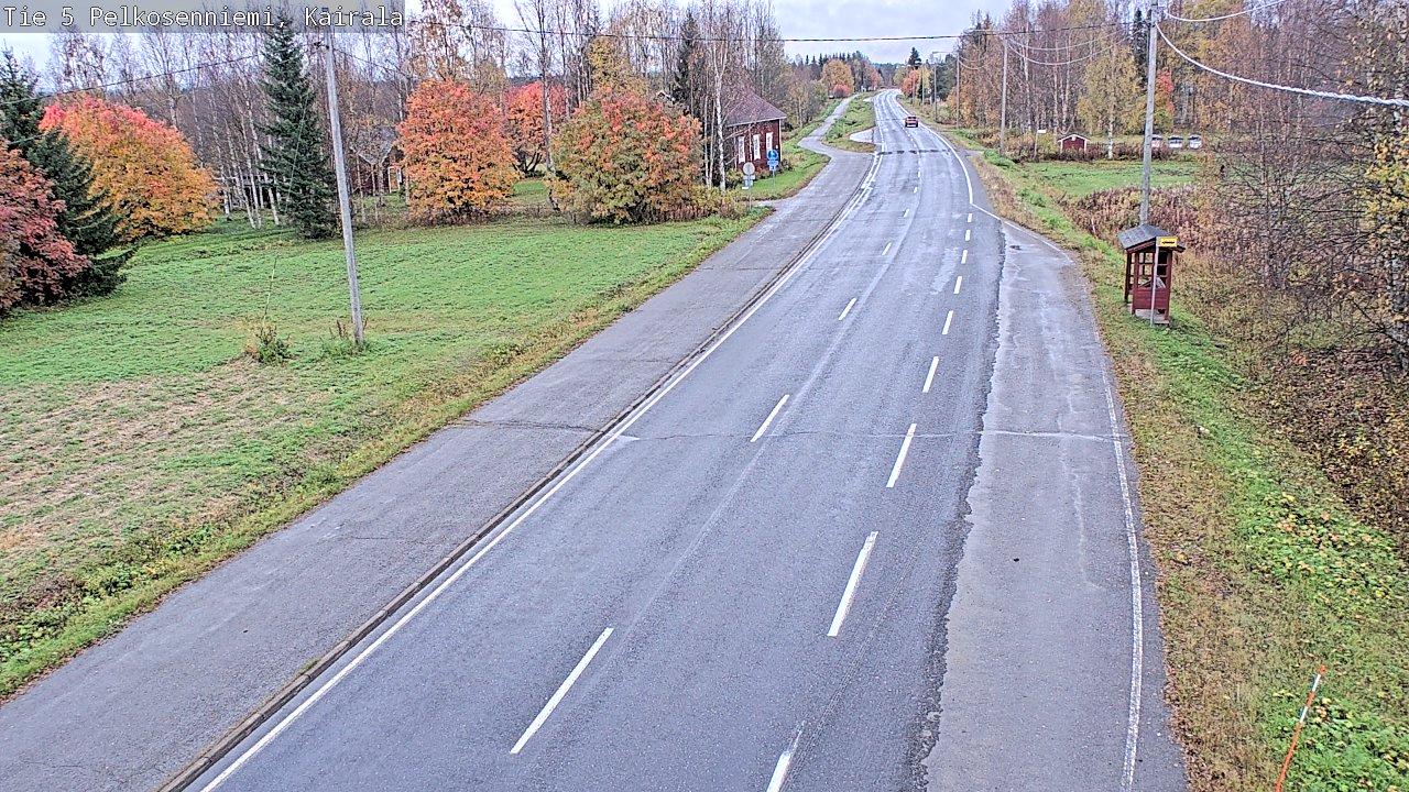 Weather Camera Image Road 5 Pelkosenniemi, Kairala, Pelkosenniemi, Lappi