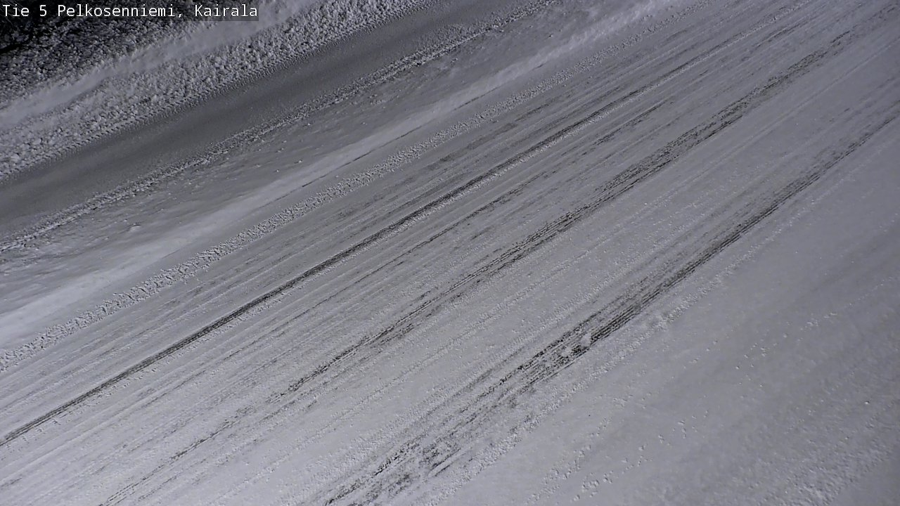 Weather Camera Image Road 5 Pelkosenniemi, Kairala, Pelkosenniemi, Lappi