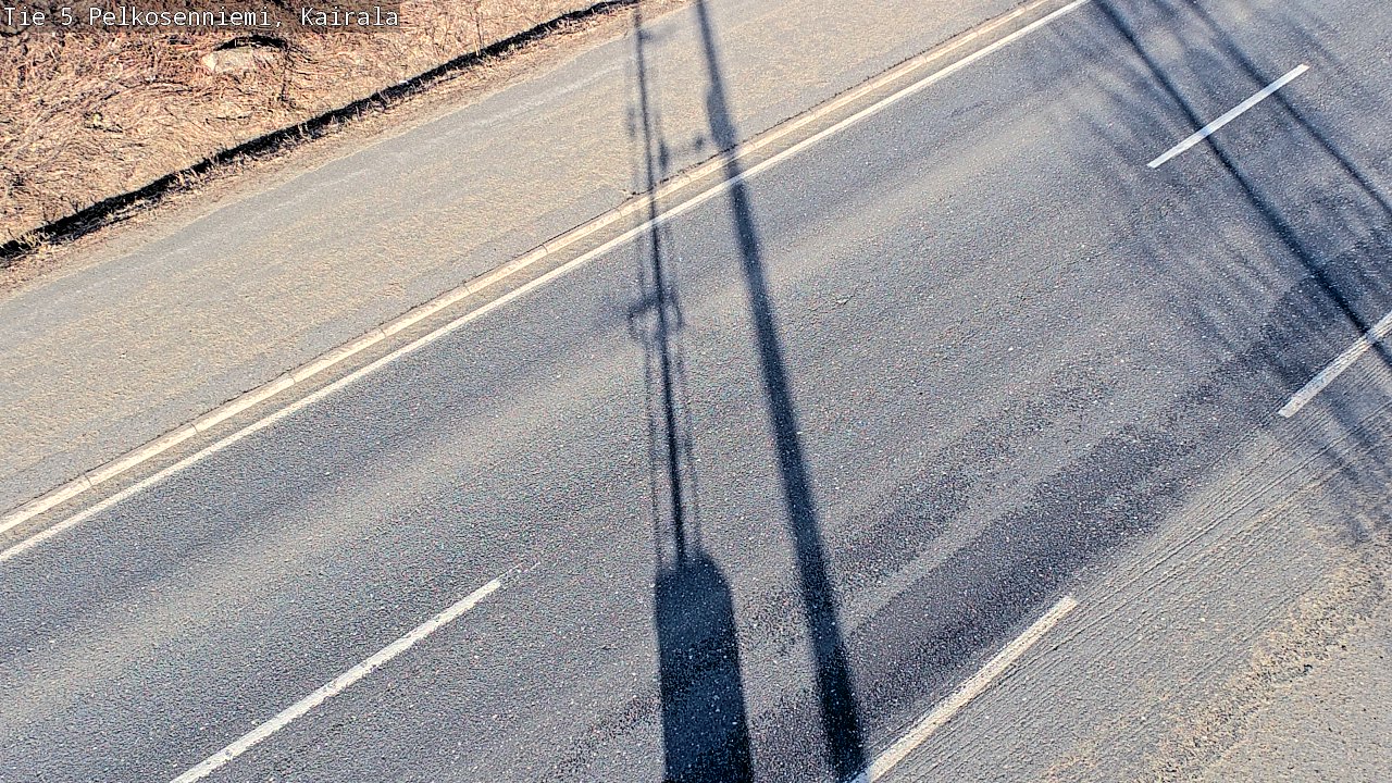 Weather Camera Image Väg 5 Pelkosenniemi, Kairala, Pelkosenniemi, Lappi
