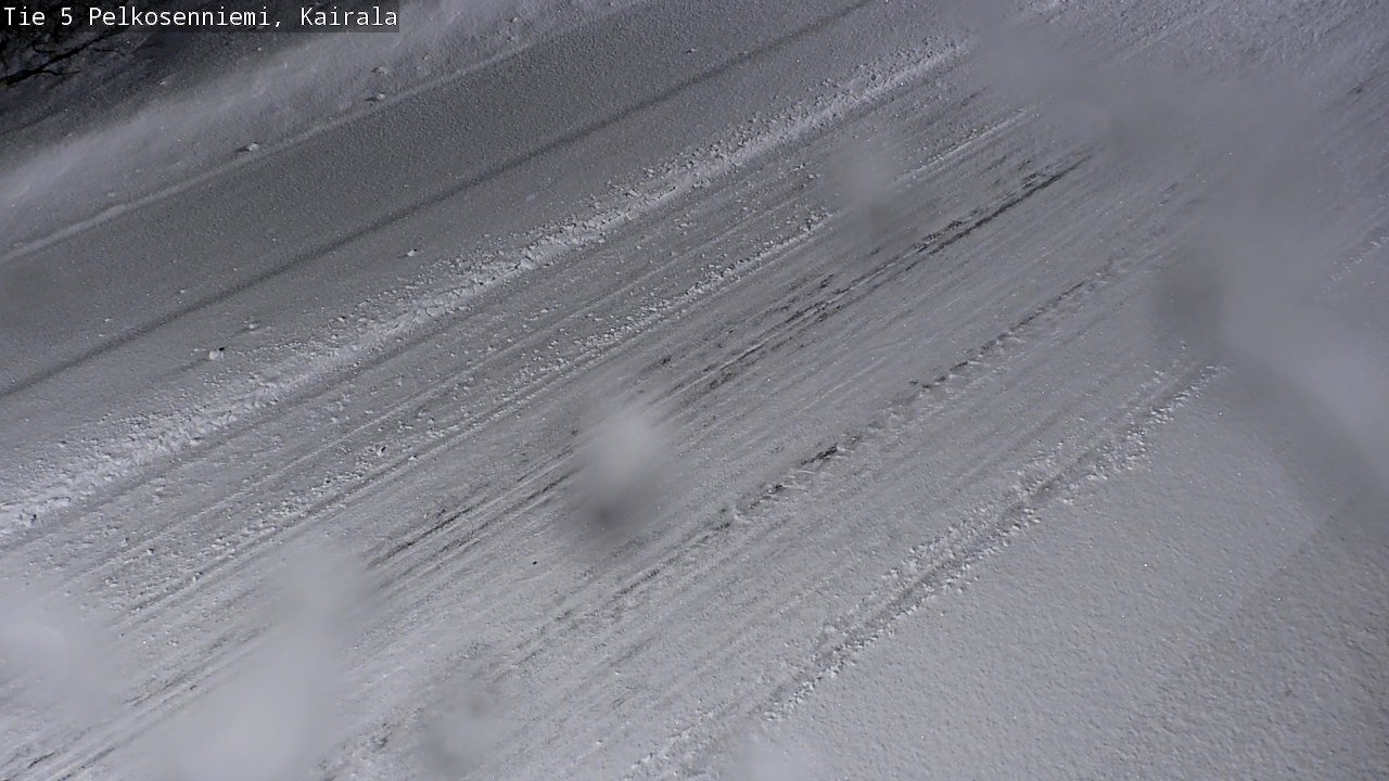 Weather Camera Image Road 5 Pelkosenniemi, Kairala, Pelkosenniemi, Lappi
