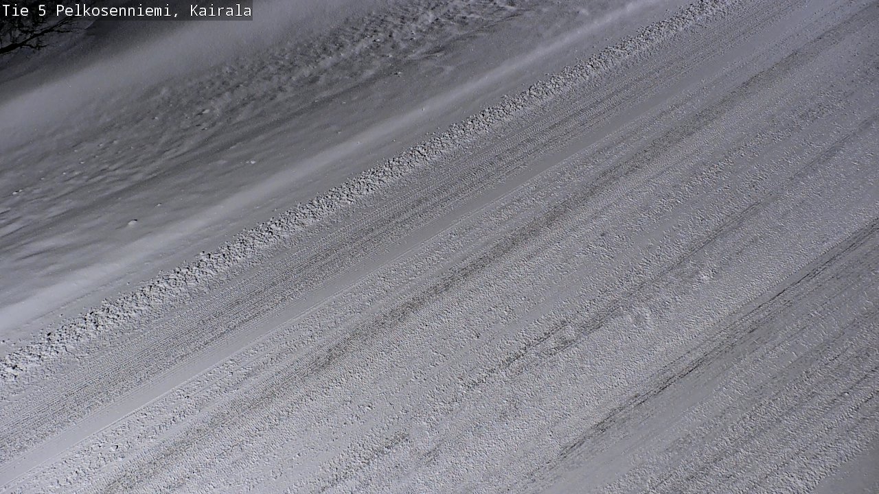 Weather Camera Image Road 5 Pelkosenniemi, Kairala, Pelkosenniemi, Lappi